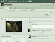 Tablet Screenshot of bloodyragdoll.deviantart.com