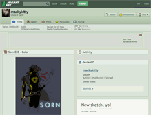 Tablet Screenshot of mackykitty.deviantart.com