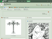 Tablet Screenshot of nox-dracoria.deviantart.com