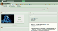 Desktop Screenshot of naughtygirlsclub.deviantart.com