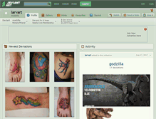 Tablet Screenshot of larvart.deviantart.com