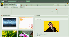 Desktop Screenshot of idefaultplayernamei.deviantart.com