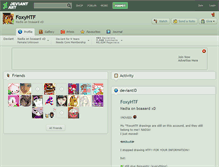 Tablet Screenshot of foxyhtf.deviantart.com