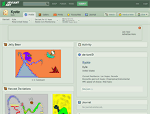 Tablet Screenshot of kyote.deviantart.com