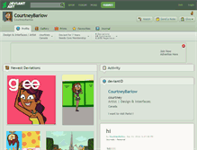 Tablet Screenshot of courtneybarlow.deviantart.com
