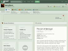 Tablet Screenshot of mercydawn.deviantart.com