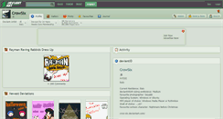 Desktop Screenshot of crowsix.deviantart.com
