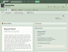 Tablet Screenshot of hammertime.deviantart.com