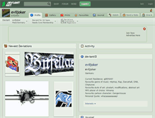 Tablet Screenshot of eviljoker.deviantart.com