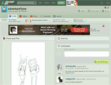 Tablet Screenshot of adventuretyme.deviantart.com