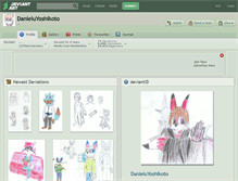 Tablet Screenshot of danieluyoshikoto.deviantart.com