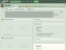 Tablet Screenshot of danteplz.deviantart.com