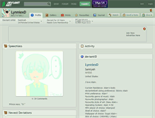 Tablet Screenshot of lynniexd.deviantart.com