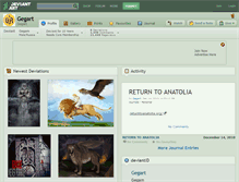 Tablet Screenshot of gegart.deviantart.com