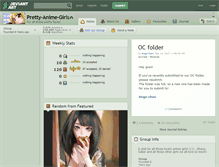 Tablet Screenshot of pretty-anime-girls.deviantart.com