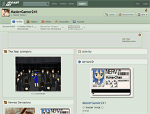 Tablet Screenshot of mastergamer241.deviantart.com