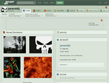 Tablet Screenshot of paranoidtj.deviantart.com