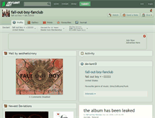 Tablet Screenshot of fall-out-boy-fanclub.deviantart.com