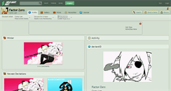 Desktop Screenshot of factor-zero.deviantart.com