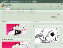Tablet Screenshot of factor-zero.deviantart.com