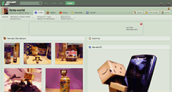Desktop Screenshot of fanta-world.deviantart.com