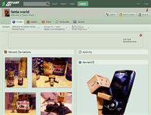 Tablet Screenshot of fanta-world.deviantart.com