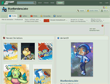 Tablet Screenshot of bluebandanajake.deviantart.com