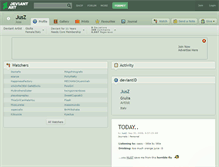 Tablet Screenshot of jusz.deviantart.com