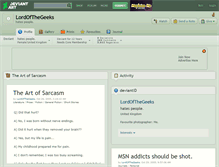 Tablet Screenshot of lordofthegeeks.deviantart.com