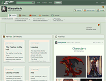 Tablet Screenshot of kitanyamarie.deviantart.com