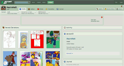 Desktop Screenshot of macromatt.deviantart.com