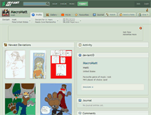 Tablet Screenshot of macromatt.deviantart.com