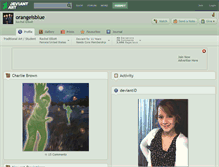 Tablet Screenshot of orangeisblue.deviantart.com