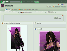 Tablet Screenshot of darkphyre0.deviantart.com