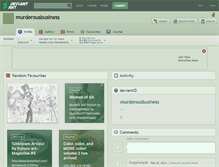 Tablet Screenshot of murderousbusiness.deviantart.com