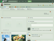 Tablet Screenshot of eaderbreca.deviantart.com