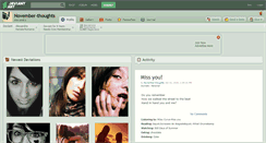 Desktop Screenshot of november-thoughts.deviantart.com