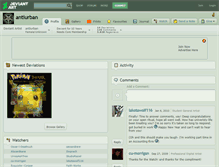 Tablet Screenshot of antiurban.deviantart.com