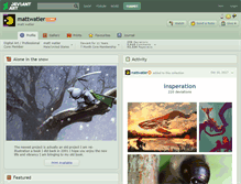 Tablet Screenshot of mattwatier.deviantart.com