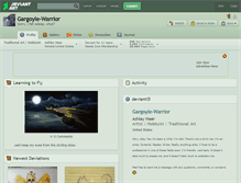 Tablet Screenshot of gargoyle-warrior.deviantart.com