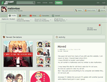 Tablet Screenshot of mallowboo.deviantart.com