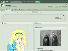 Tablet Screenshot of campher.deviantart.com