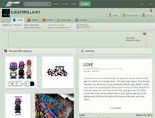 Tablet Screenshot of djeasyrolla101.deviantart.com
