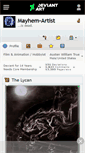 Mobile Screenshot of mayhem-artist.deviantart.com