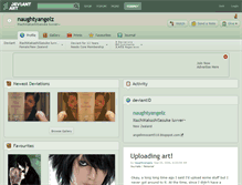 Tablet Screenshot of naughtyangelz.deviantart.com