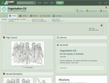 Tablet Screenshot of organisation-ciii.deviantart.com