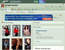 Tablet Screenshot of alphagamergoddess.deviantart.com