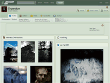 Tablet Screenshot of chyandum.deviantart.com