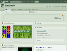 Tablet Screenshot of greenpeaceda.deviantart.com