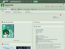 Tablet Screenshot of kasane-keko.deviantart.com